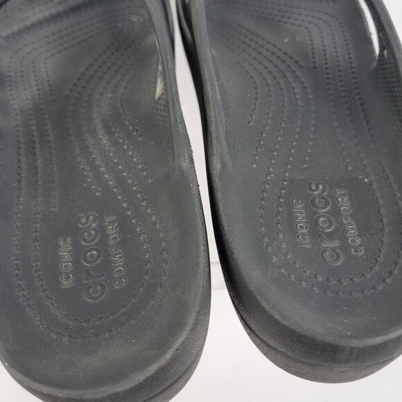 Crocs Via Collection Sandals Women's 8 Flip Flop Waterproof Thong Comfort Slide - Picture 4 of 6